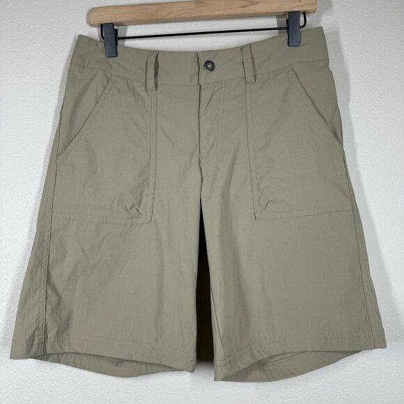 Columbia Kestrel Trail Omni-Shield Bermuda Shorts Activewear Khaki Tan Size 8